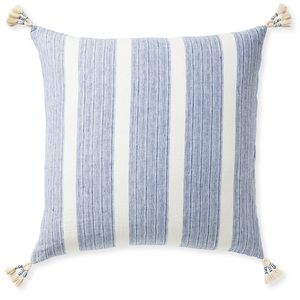 Serena and Lily Costa Nova Pillow Cover 24x24 and 14x40 French Blue *Brand New*